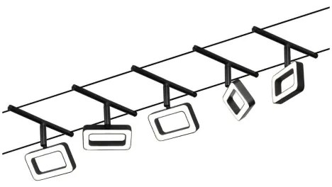 Paulmann 94485 - 5x4,8W LED FRAME spotlámpa 230V fekete készlet