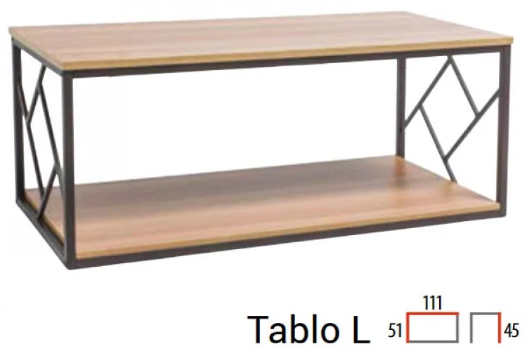Mago B1 íróasztal tölgy / fekete