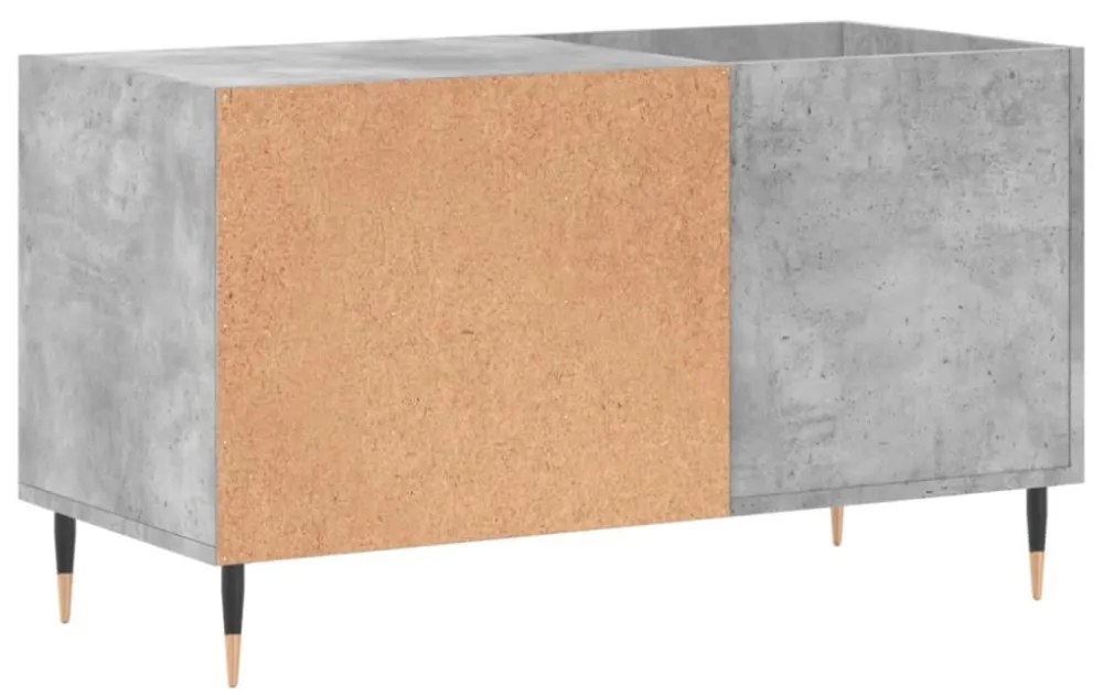 betonszürke szerelt fa hanglemezszekrény 85x38x48 cm
