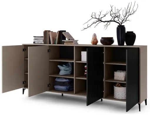 RONJA komód taupe/fekete