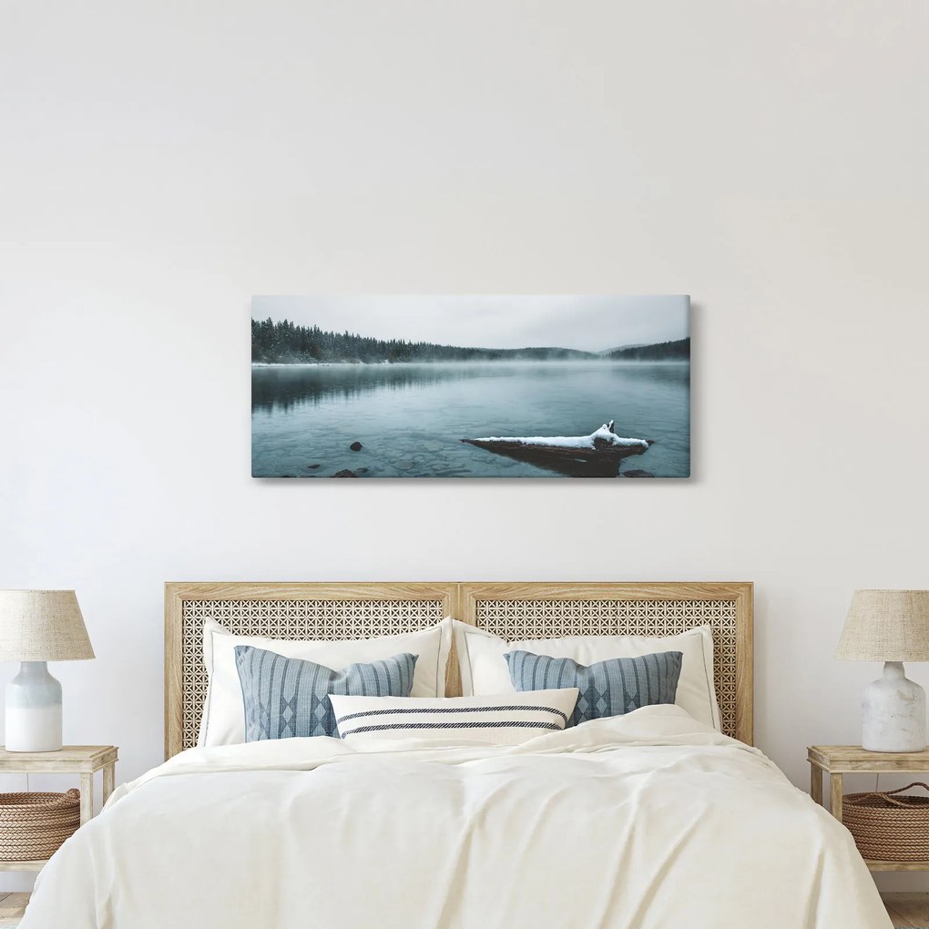 Kép - jeges északi tó (120x50 cm)