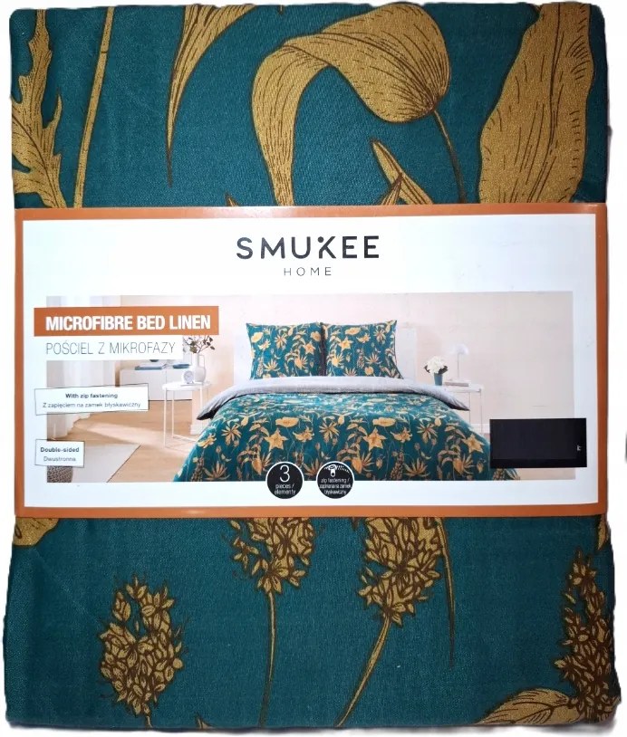 Mikrofázisos ágyneműhuzat Smukee párnahuzat 220x200, 2 x párnahuzat 70x80 cm