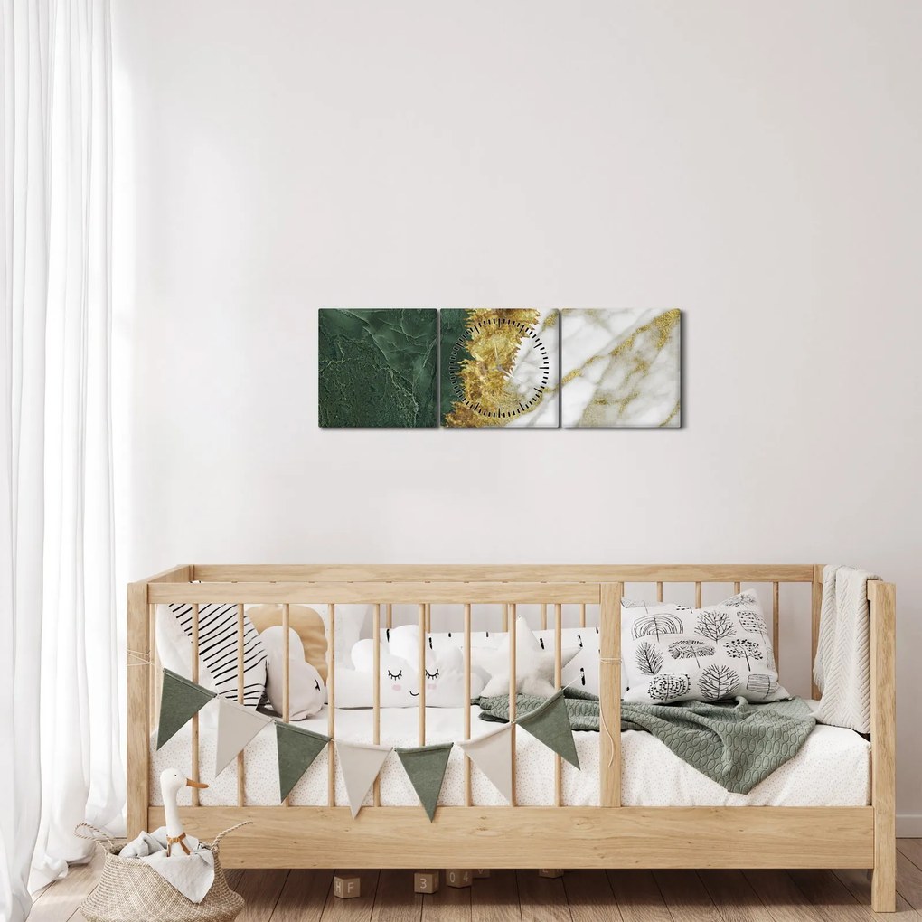 Kép - Zöld márvány N⁰1 (órával) (90x30 cm)