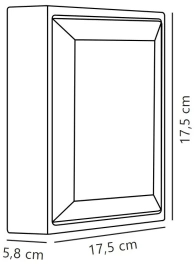 Nordlux - LED Kültéri fali lámpa OLIVER LED/9W/230V IP54 17,5x17,5 cm