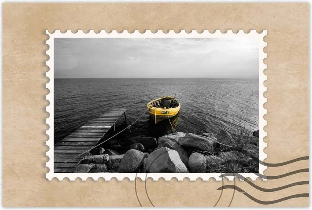 Poszterek 90x60 Halászcsónak a Balti-tengeren