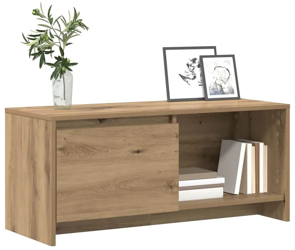 TV állvány kézműves tölgy 90 x 35 x 40 cm Faanyag