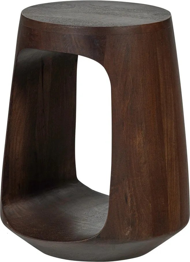 Mangófa kerek tárolóasztal ø 33 cm Bayo – WOOOD