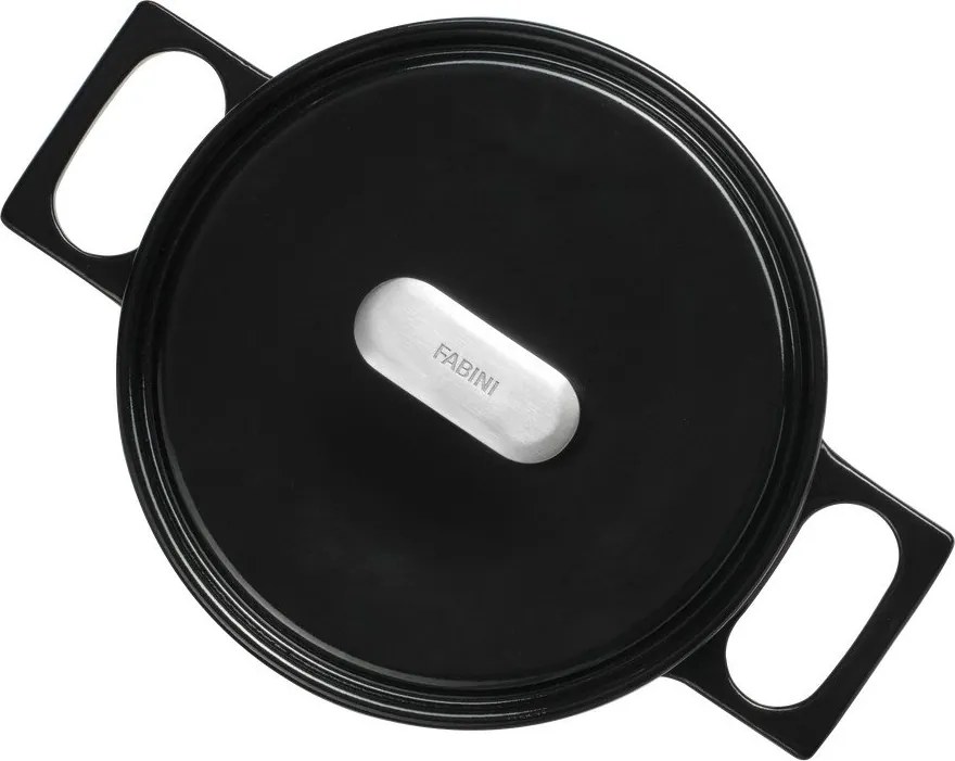 Indukciós tűzhelyhez alkalmas öntöttvas lábas fedővel 2 l Mattia 3.0 – FABINI