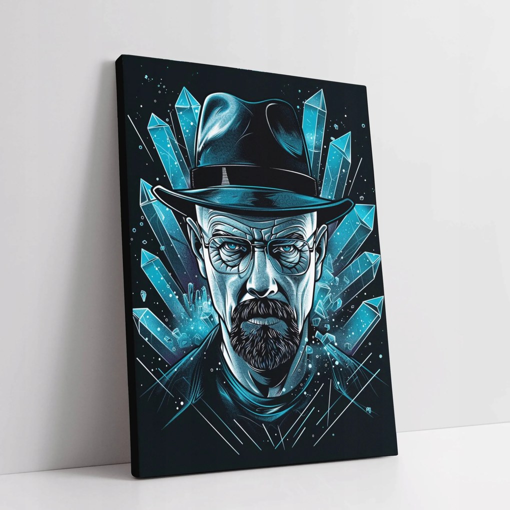 Walter White Kristály vászonkép otthonra nappaliba ajándék 30x40