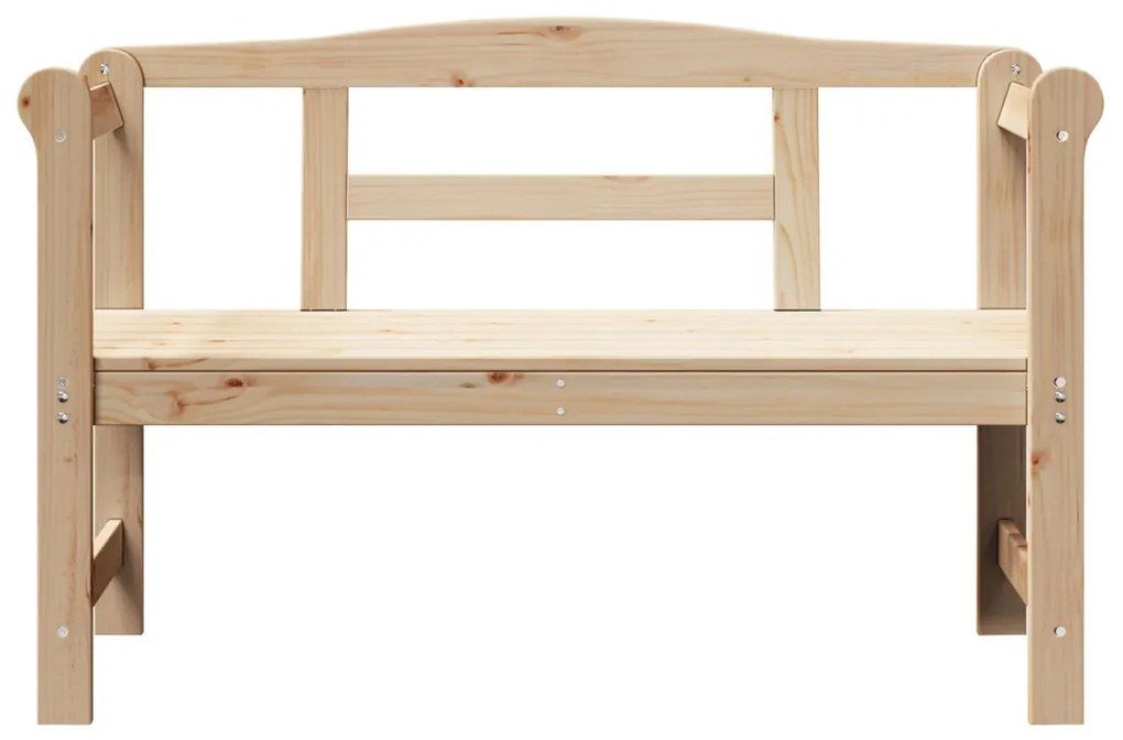 Kültéri Pad 119x76x44 cm Tömör Fenyő