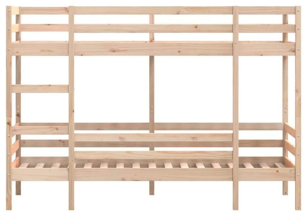 tömör fenyőfa emeletes ágy 75x190 cm