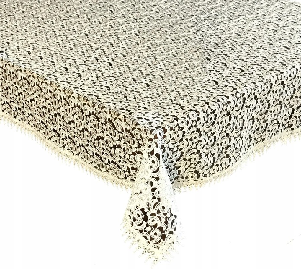 Abrosz Gipszből 140x240 Bézs Dekorációs Asztalra