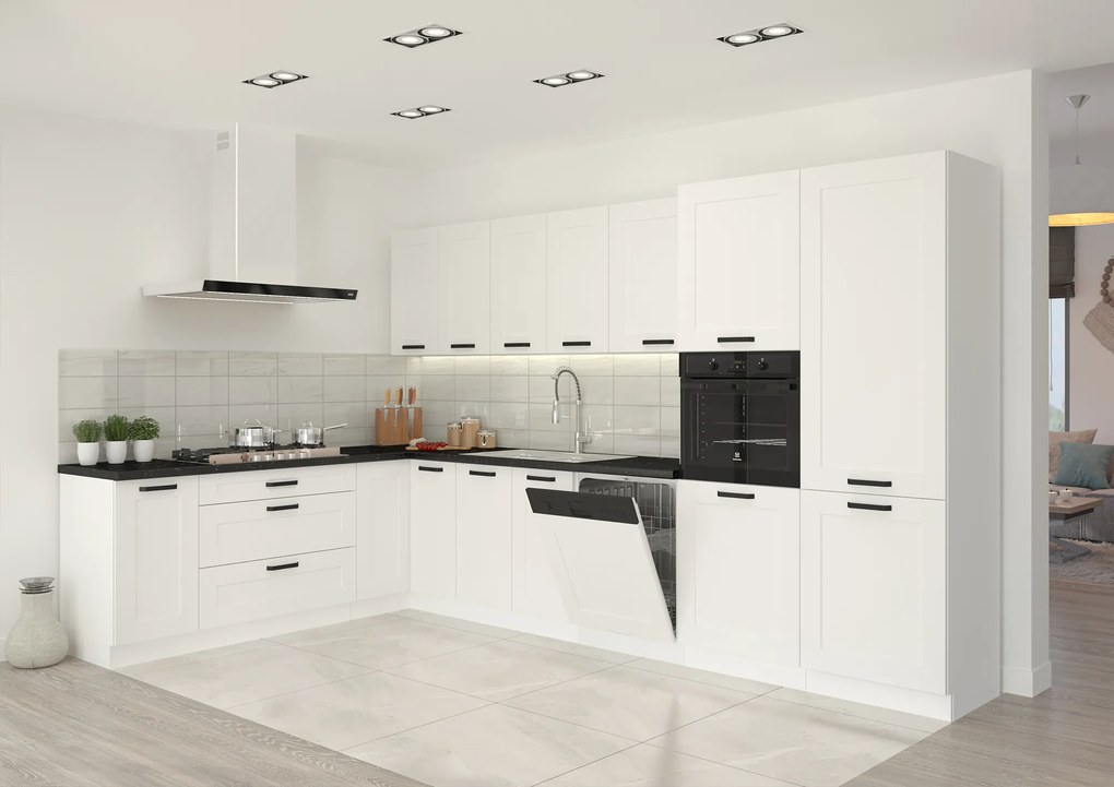 Magas szekrény, artisan tölgy/fehér, LULA 60 DK-210 2F