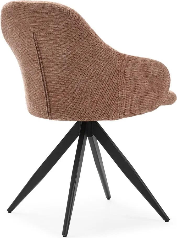 Világosbarna kárpitozott karfás étkezőfotel szett 2 db-os Tamara – Marckeric