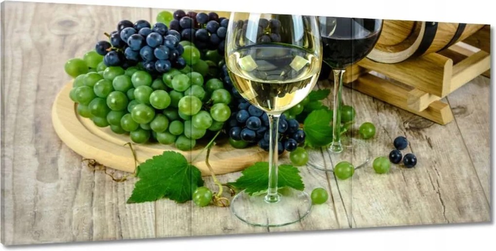 Vászonkép 210x100 Fehér szőlőbor