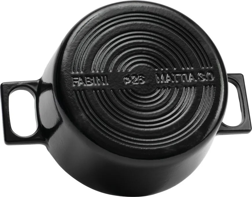 Indukciós tűzhelyhez alkalmas öntöttvas lábas fedővel 5,5 l Mattia 3.0 – FABINI