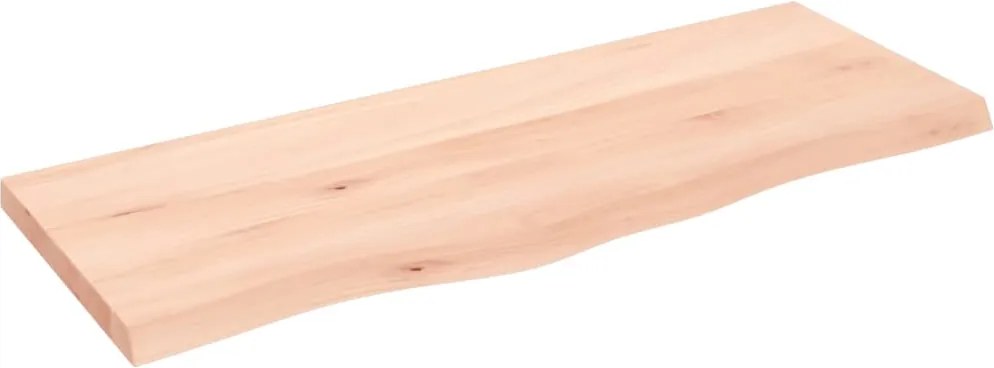 vidaXL kezeletlen tömör fa fürdőszobai pult 100x40x(2-4) cm