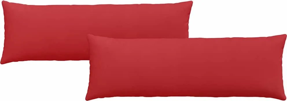 vidaXL Kanapé párnák 2 pcs Piros 120 x 40 cm szövet