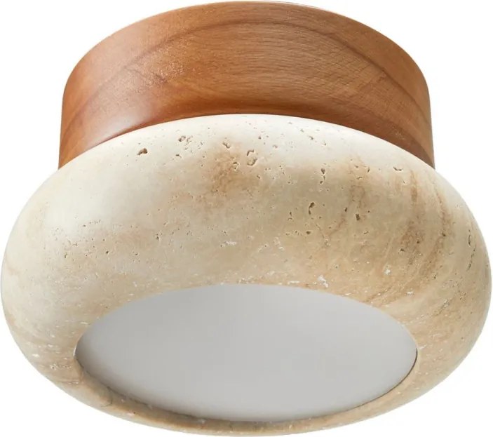 Fa állólámpa, tölgy, Ø15 cm