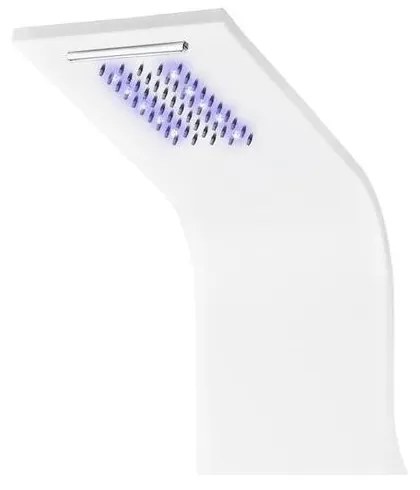 Verona WHITE termosztatikus zuhanypanel, rozsdamentes acél