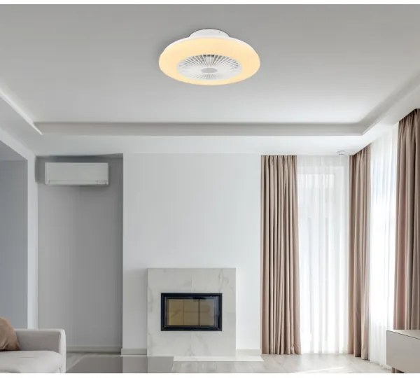 Globo 03628 - LED Dimmelhető mennyezeti lámpa ventilátorral LED/30W/230V + távirányító