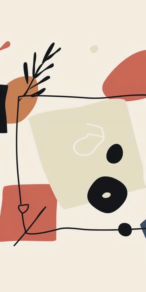 Poszter 50x100cm Absztrakt Párbeszéd