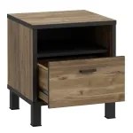 OREN éjjeli szekrény barna/fekete