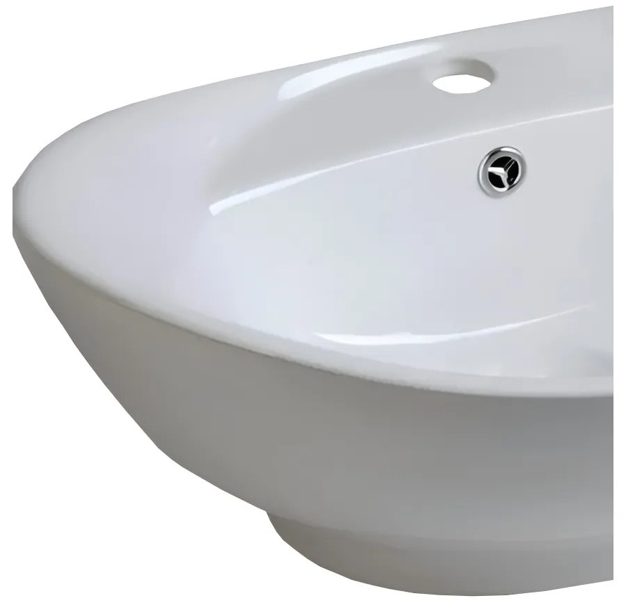 Eros GONDOLA - PULTRA ültethető - Top Counter - porcelán mosdó - 59 x 39 x 21 cm