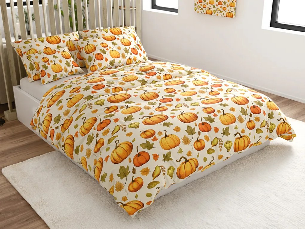 Mikroszálas ágyneműhuzat AUTUMN PUMPKINS színes Ágyneműhuzat mérete: 70 x 90 cm | 140 x 220 cm