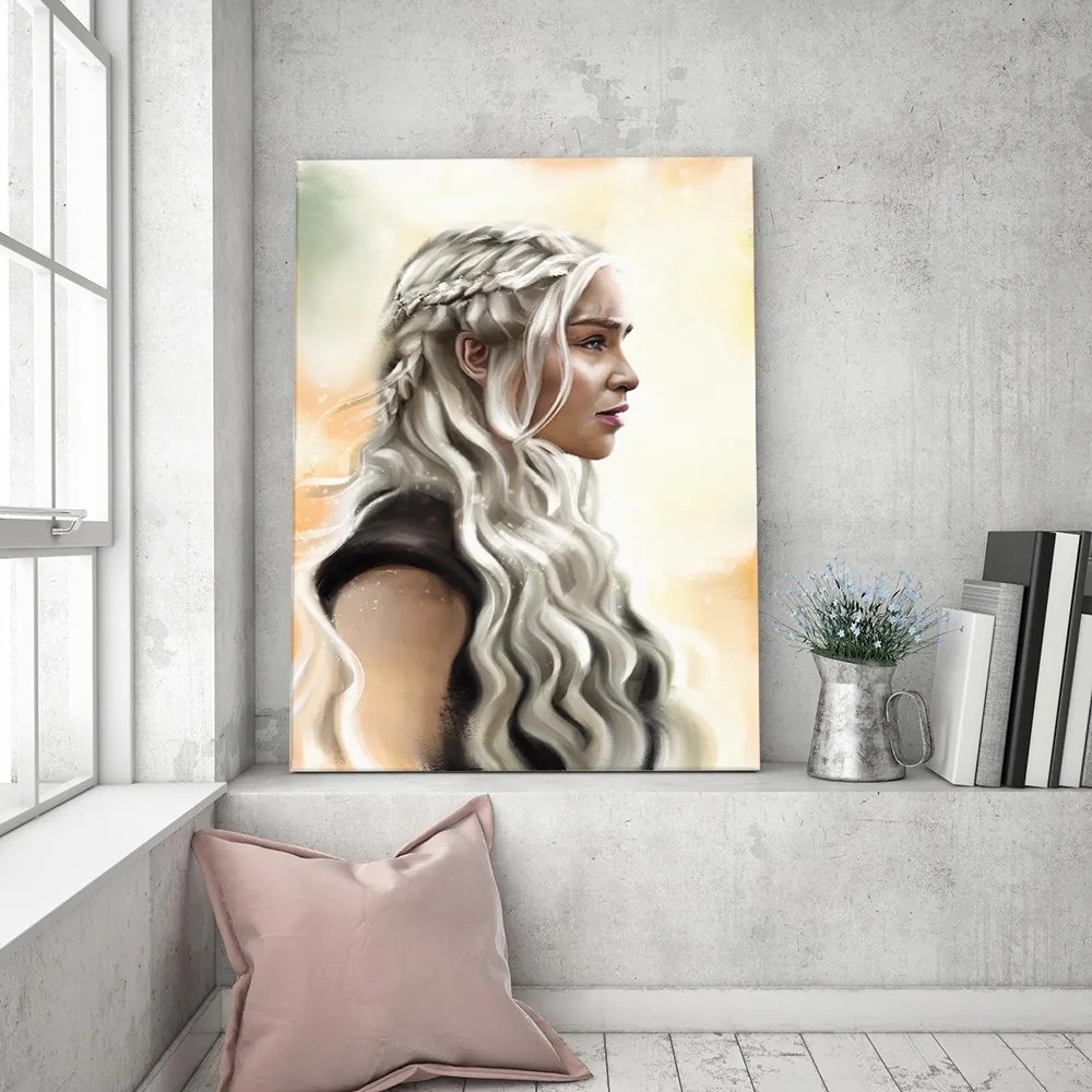 Gario Vászonkép Trónok harca, Daenerys Targaryen portréja - Dmitry Belov Méret: 40 x 60 cm