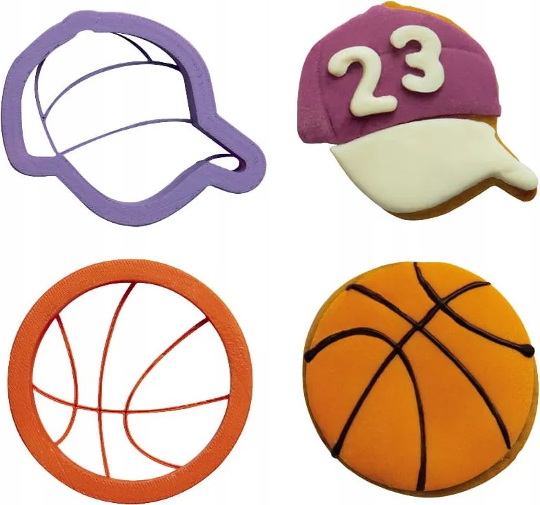 Sütemény lyukasztók Kosárlabda 2 db-os