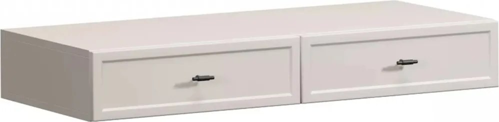 Lorini fali konzolasztal / fali toalettasztal 100 cm - kasmír / fekete T-bar fogantyúk