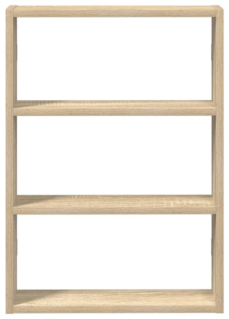 sonoma tölgy színű szerelt fa fali polc 43 x 9 x 60 cm