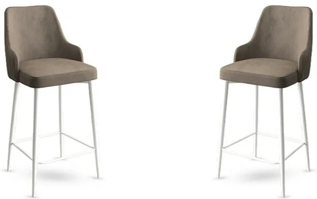 Enox Cappuccino és White bárszék szett, 2 db, 2 db