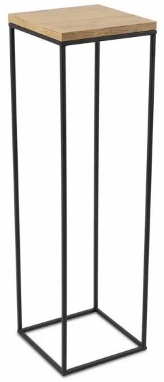 BASICLOFT virágtartó állvány 80x24 cm fekete/barna