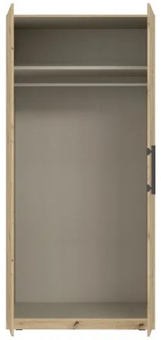 Gardróbszekrény MARO 100x213 cm artisan tölgy