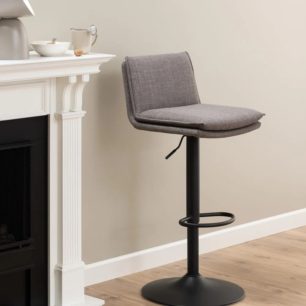 Szürke forgó bárszék szett 2 db-os 107 cm Flynn – Actona