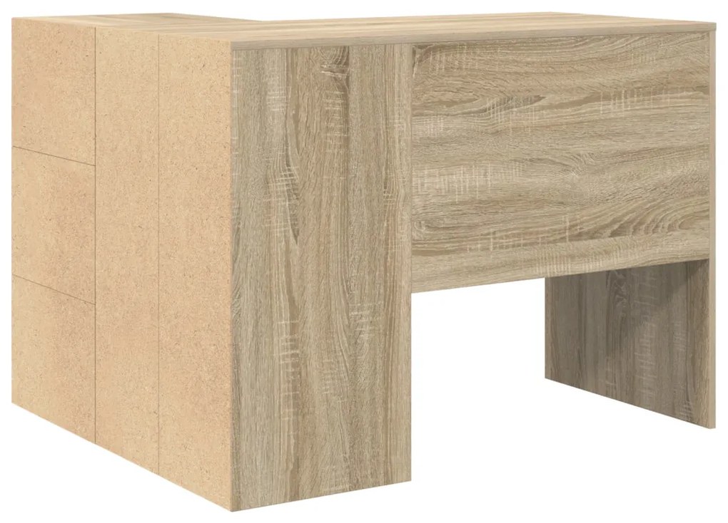 Sarokíróasztal fiókkal Sonoma tölgy 102 x 50 x 75 cm Faanyag
