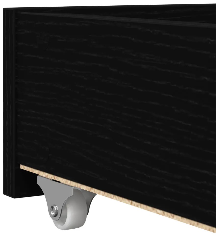 Napágy Fekete tölgy Szerelt fa 90 x 200 cm Tartós Napágy
