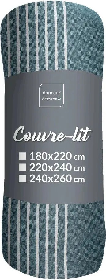 Kék ágytakaró 220x240 cm Adele – douceur d'intérieur