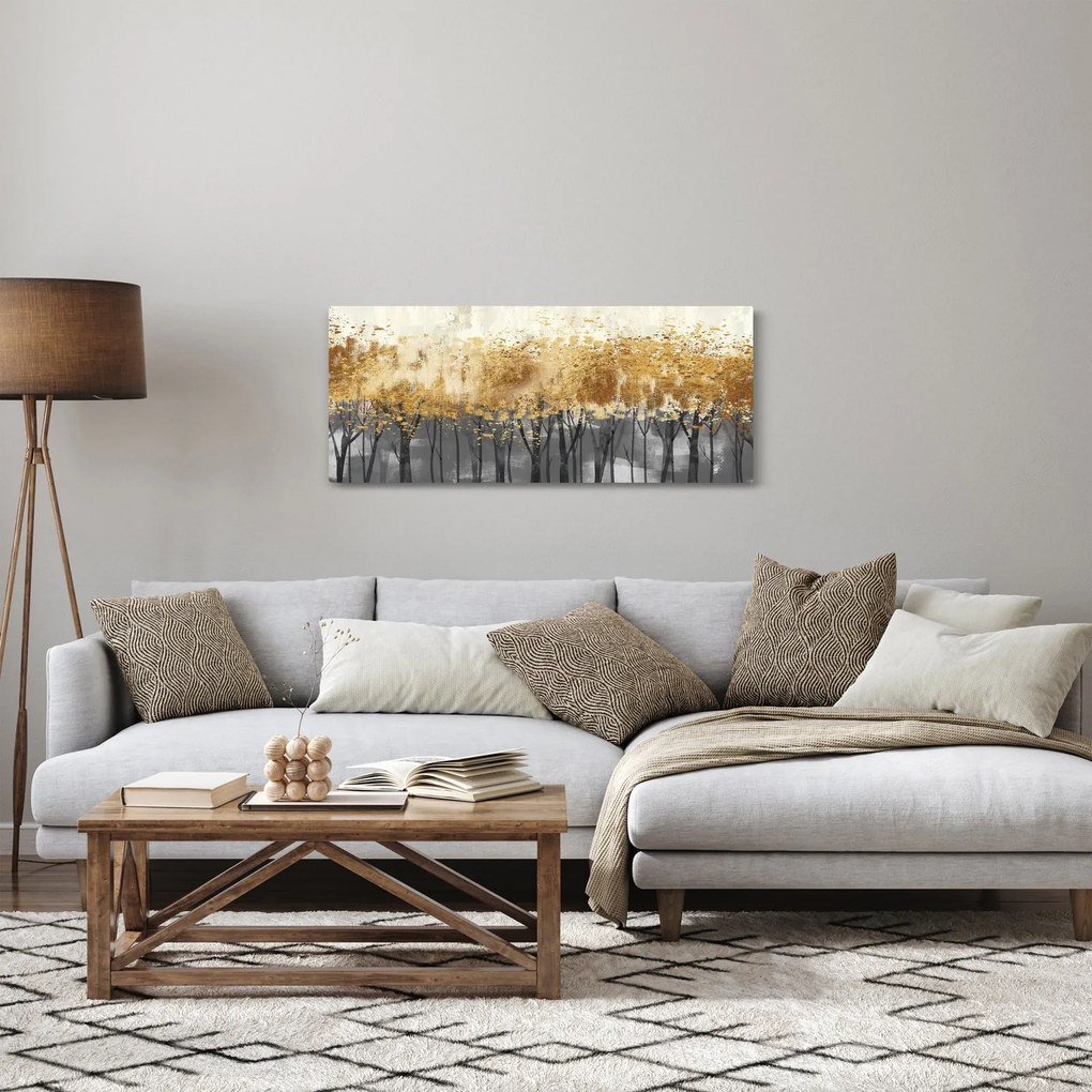 Kép - Arany fák (120x50 cm)