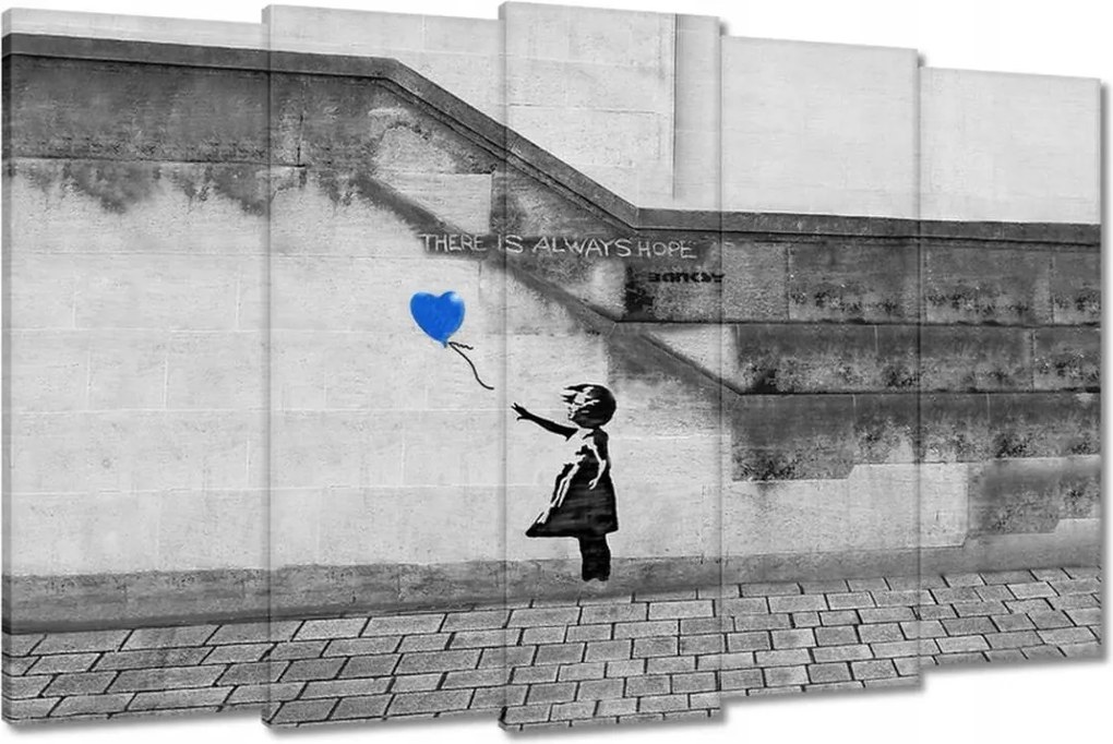 Festmények 150x95 Banksy Always Hope Mural