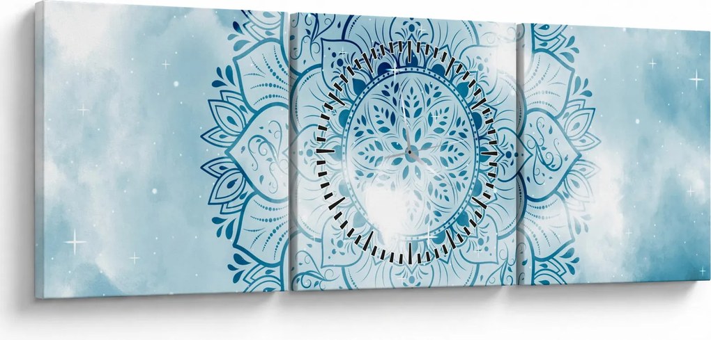 Kép - mennyei mandala (órával) (90x30 cm)