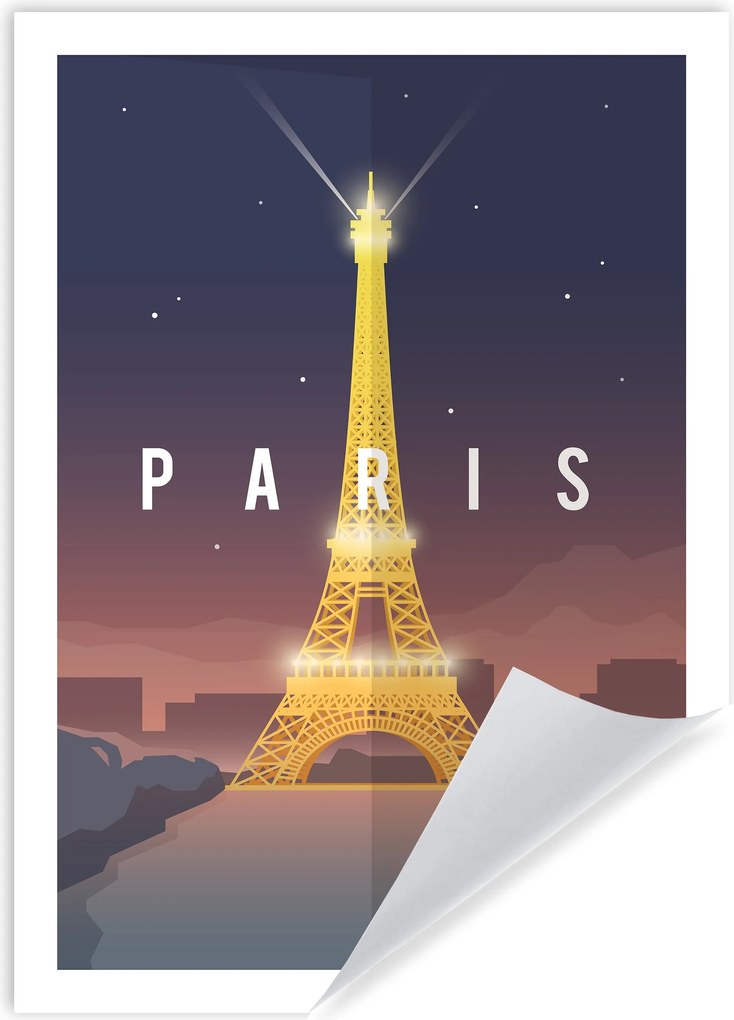 Poszter Városok Párizs Város Európa Franciaország Főváros 50X70 cm