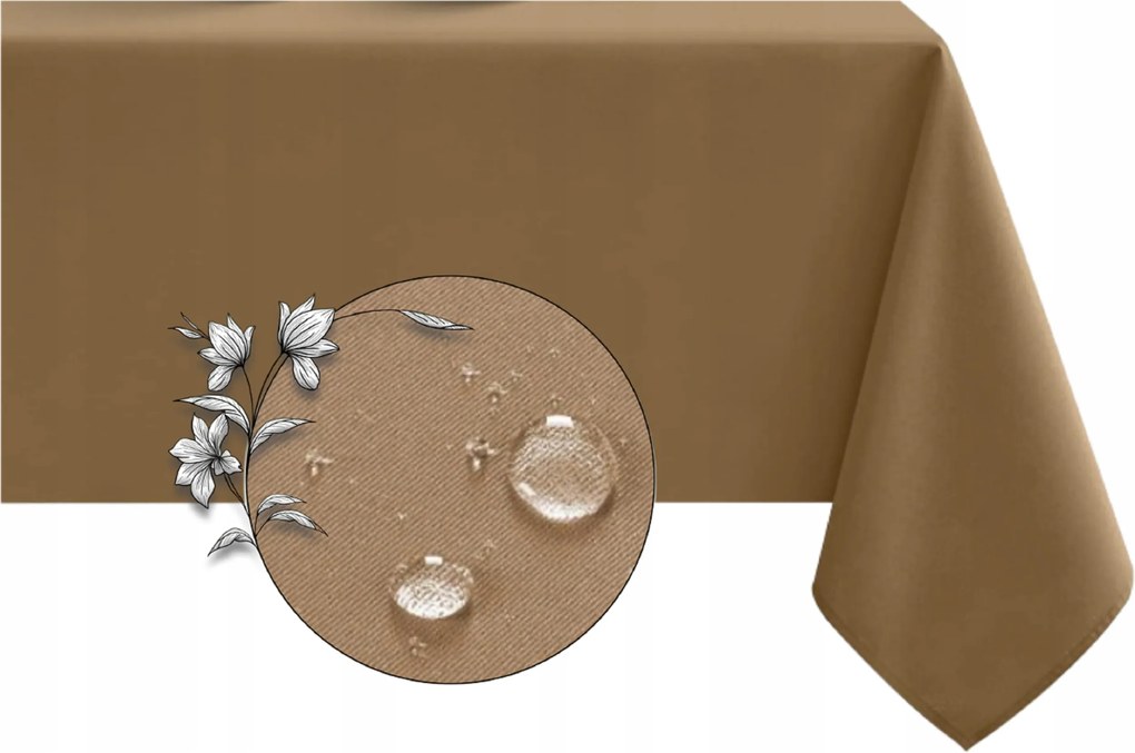 Abrosz kerti asztalhoz 155x200 vízálló terasz asztalterítő sima kész