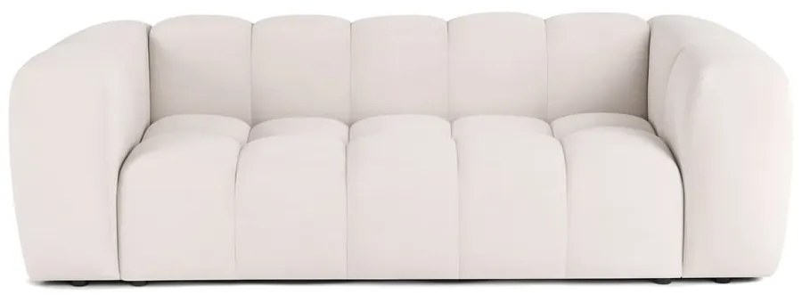Krémszínű bársony kanapé 225 cm Cube – Bonami Selection