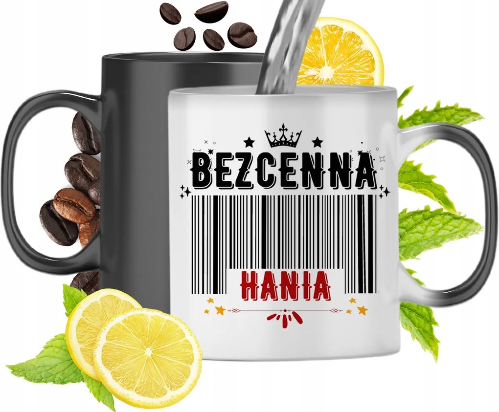 Mágikus bögre Haninak Fekete matt nyomott mintával 330ml