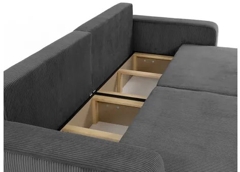 Széthúzható kanapé Euston Sztruks (sötétkék) (tárolóhellyel). 1105535