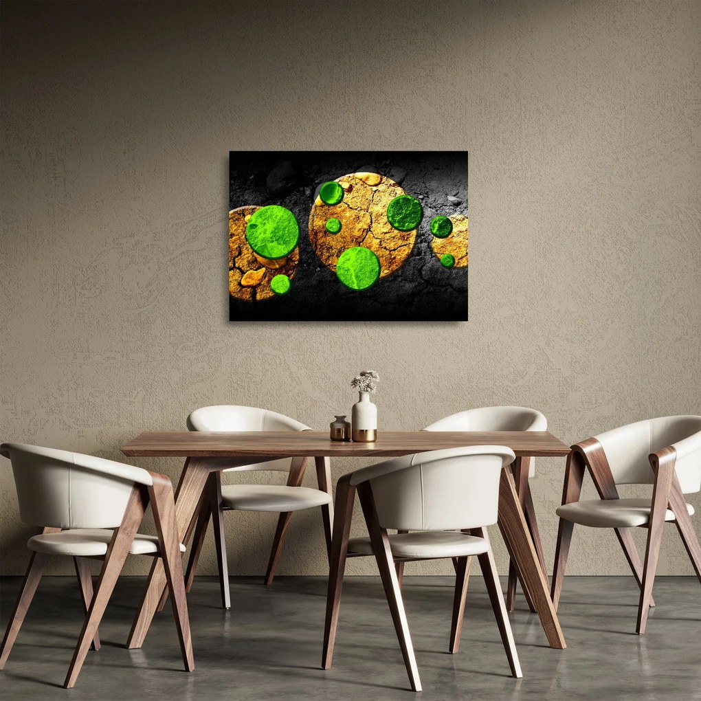 Az absztrakció képe - Gömb (üvegen) (70x50 cm)