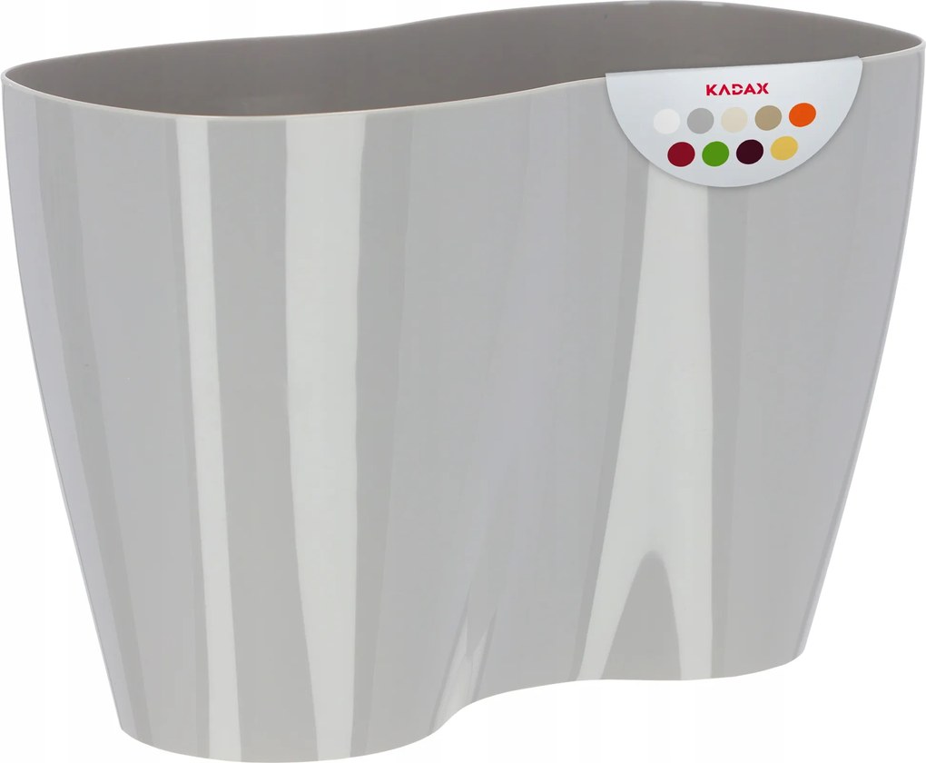 Virágtartó Fedő Virágágyás Műanyag Orchidea 23 cm Szürke